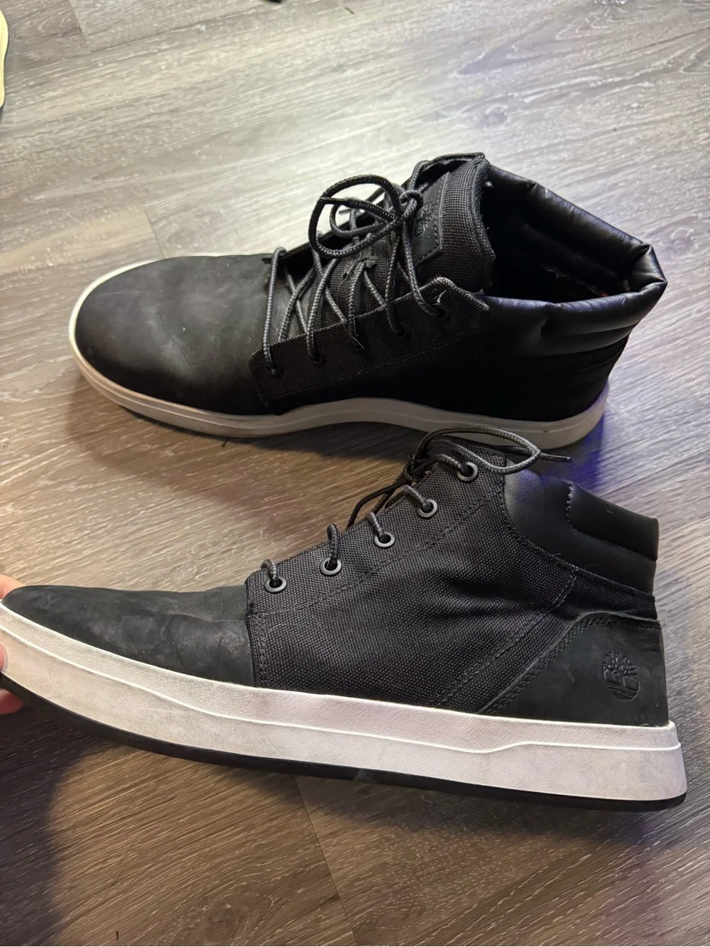 Timberland Davis Square Chukka Boots Black Mens Size 11 A1MIB Sneaker Boots